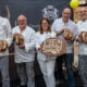 Bäckermeister im Quarree Wandsbek: Jan-H. Körner, Heinz Hintelmann, Obermeisterin Katharina Daube, Hardy Krause und Ronald Bartels.
